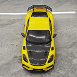 [Minichamps] 1:18 Porsche 2023 718 GT4 RS jaune voiture miniature Die-Cast