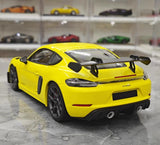[Minichamps] 1:18 Porsche 2023 718 GT4 RS jaune voiture miniature Die-Cast