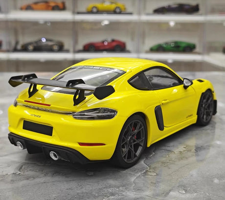 [Minichamps] 1:18 Porsche 2023 718 GT4 RS Yellow Model Car Die-Cast