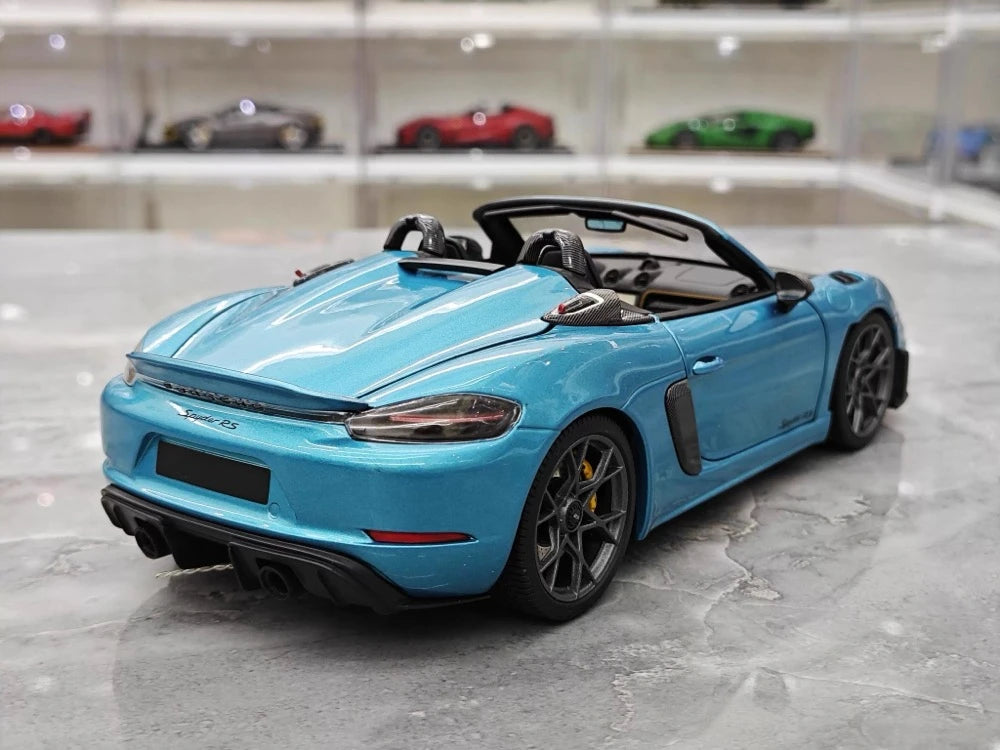 [Minichamps] 1:18 Porsche 2023 718 Spyder RS Blue Model Car Die-Cast