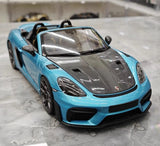 [Minichamps] 1:18 Porsche 2023 718 Spyder RS Blue Model Car Die-Cast