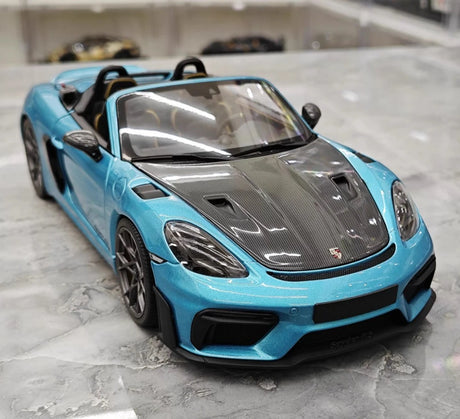 [Minichamps] 1:18 Porsche 2023 718 Spyder RS Blue Model Car Die-Cast