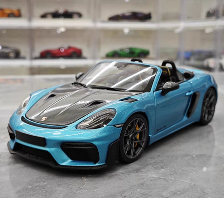 [Minichamps] 1:18 Porsche 2023 718 Spyder RS Blue Model Car Die-Cast