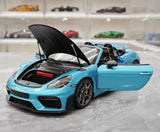 [Minichamps] 1:18 Porsche 2023 718 Spyder RS Blue Model Car Die-Cast
