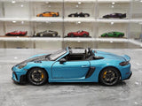 [Minichamps] 1:18 Porsche 2023 718 Spyder RS Blue Model Car Die-Cast