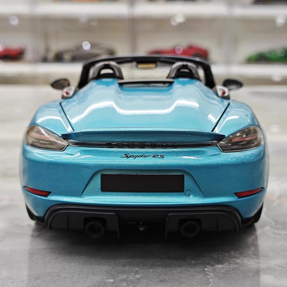 [Minichamps] 1:18 Porsche 2023 718 Spyder RS Blue Model Car Die-Cast