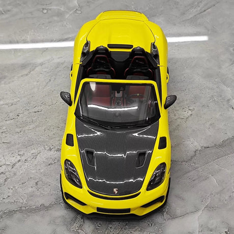 [Minichamps] 1:18 Porsche 2023 718 Spyder RS Yellow Model Car Die-Cast