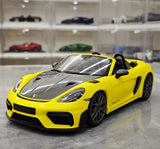 [Minichamps] 1:18 Porsche 2023 718 Spyder RS Yellow Model Car Die-Cast