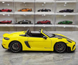 [Minichamps] 1:18 Porsche 2023 718 Spyder RS Yellow Model Car Die-Cast