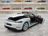 [Minichamps] 1:18 Porsche 2023 718 Spyder RS Ice bleu voiture miniature Die-Cast