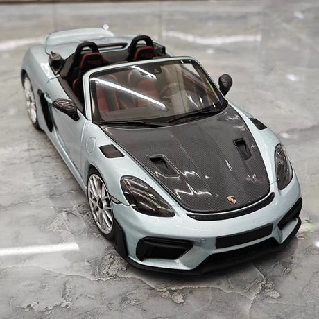 [Minichamps] 1:18 Porsche 2023 718 Spyder RS Ice Blue Model Car Die-Cast