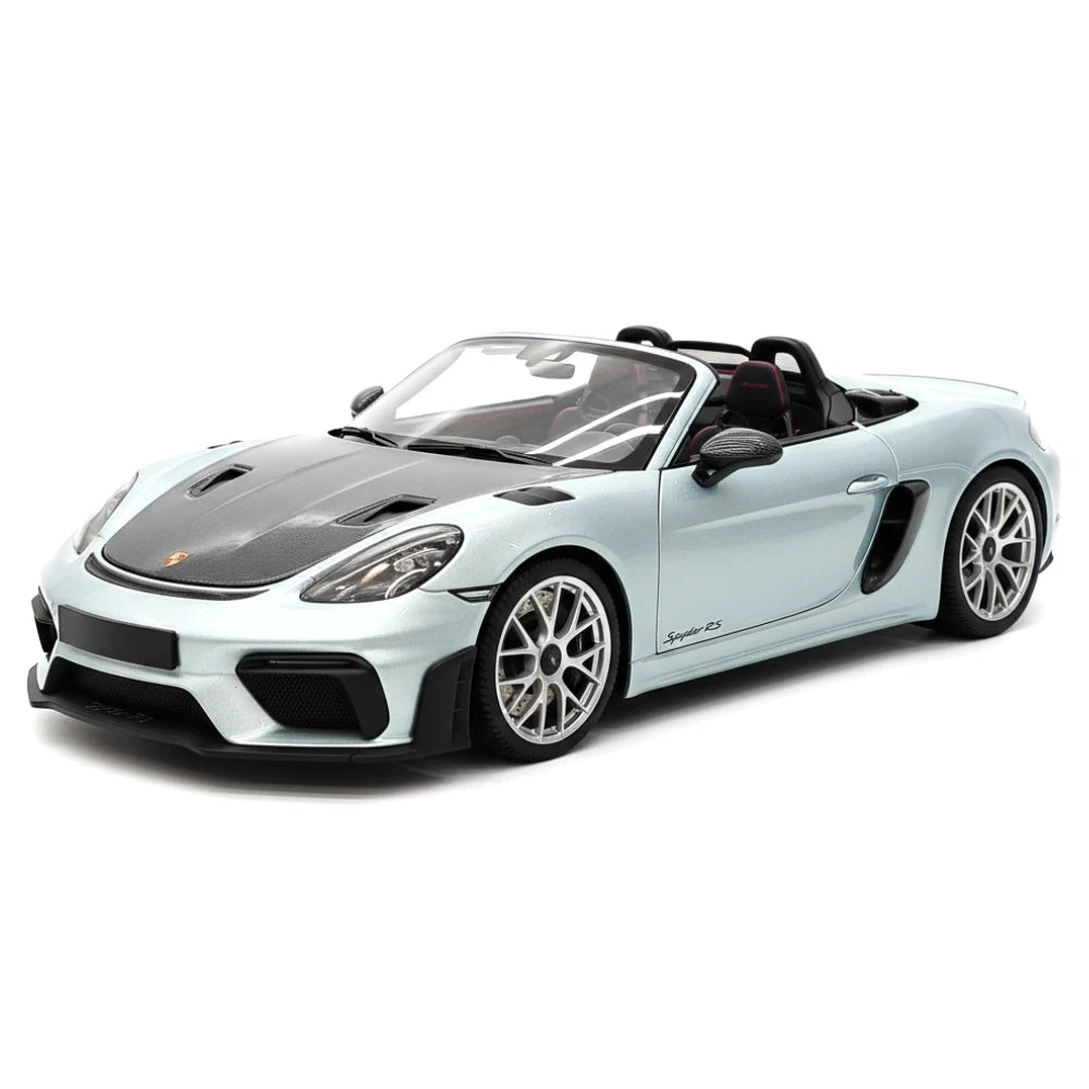[Minichamps] 1:18 Porsche 2023 718 Spyder RS Ice Blue Model Car Die-Cast