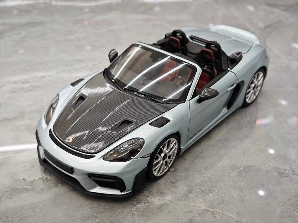 [Minichamps] 1:18 Porsche 2023 718 Spyder RS Ice bleu voiture miniature Die-Cast