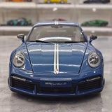 [Minichamps] 1:18 Porsche 2023 911 992 Turbo S 20th Anniversary bleu voiture miniature Die-Cast