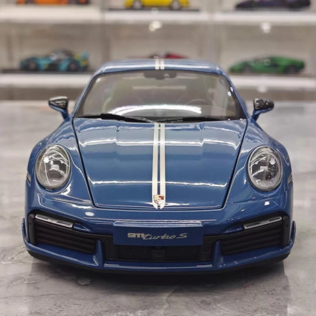 [Minichamps] 1:18 Porsche 2023 911 992 Turbo S 20th Anniversary Blue Model Car Die-Cast