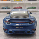[Minichamps] 1:18 Porsche 2023 911 992 Turbo S 20th Anniversary bleu voiture miniature Die-Cast