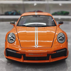 [Minichamps] 1:18 Porsche 2023 911 992 Turbo S 20th Anniversary Orange Model Car Die-Cast