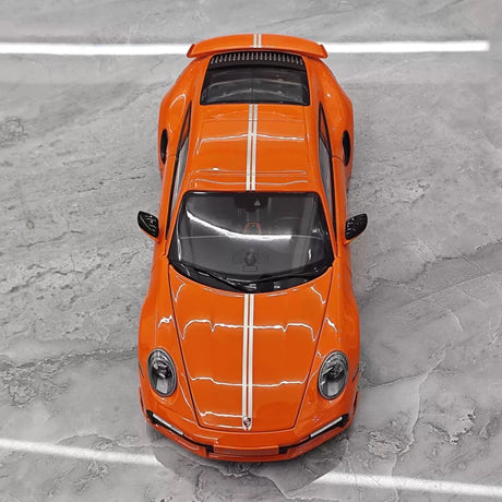 [Minichamps] 1:18 Porsche 2023 911 992 Turbo S 20th Anniversary Orange Model Car Die-Cast