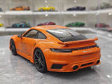 [Minichamps] 1:18 Porsche 2023 911 992 Turbo S 20th Anniversary Orange Model Car Die-Cast