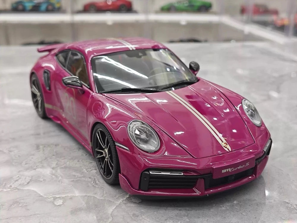 [Minichamps] 1:18 Porsche 2023 911 992 Turbo S 20th Anniversary Red Model Car Die-Cast
