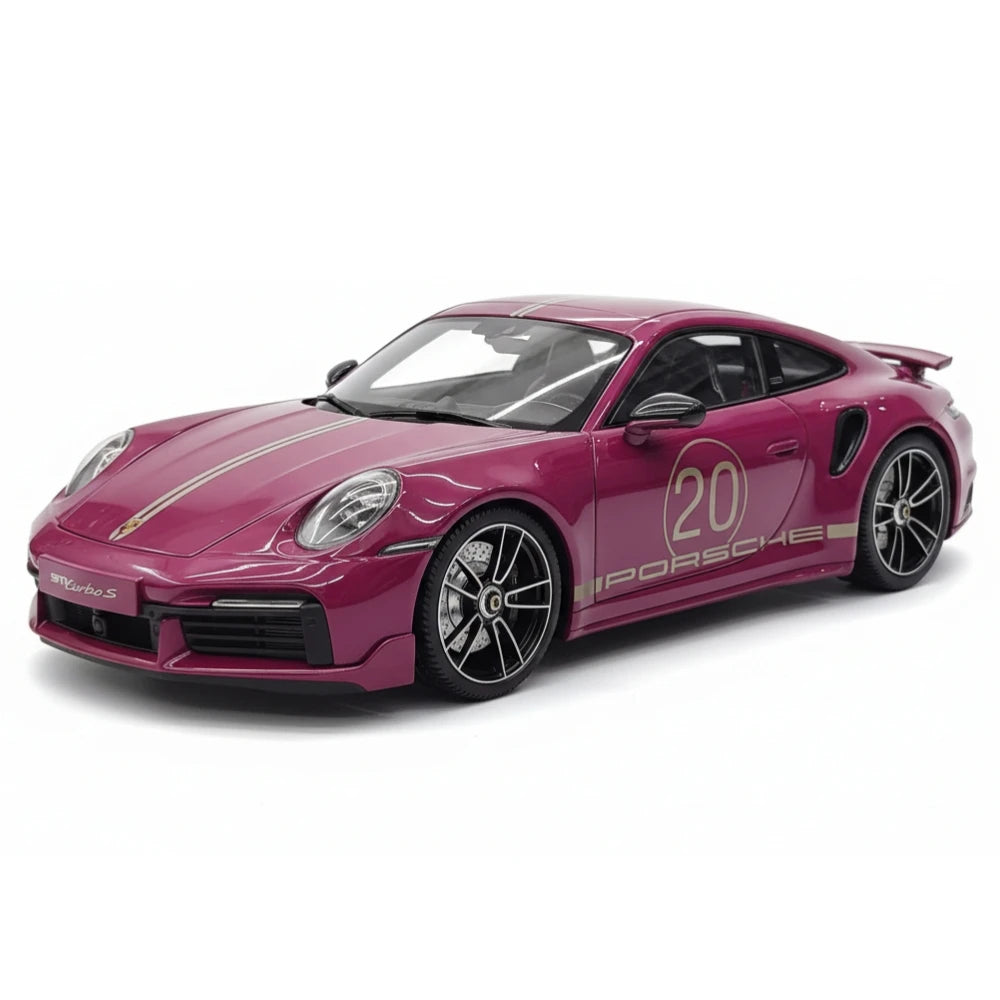 [Minichamps] 1:18 Porsche 2023 911 992 Turbo S 20th Anniversary Red Model Car Die-Cast