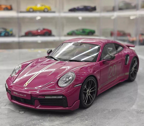 [Minichamps] 1:18 Porsche 2023 911 992 Turbo S 20th Anniversary Red Model Car Die-Cast