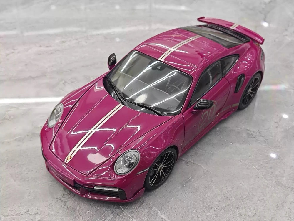 [Minichamps] 1:18 Porsche 2023 911 992 Turbo S 20th Anniversary Red Model Car Die-Cast