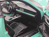 [Minichamps] 1:18 Porsche 2023 911 992 Turbo S 20th Anniversary Tiffany Blue Model Car Die-Cast