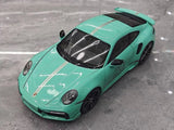 [Minichamps] 1:18 Porsche 2023 911 992 Turbo S 20th Anniversary Tiffany Blue Model Car Die-Cast