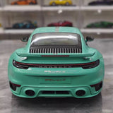 [Minichamps] 1:18 Porsche 2023 911 992 Turbo S 20th Anniversary Tiffany Blue Model Car Die-Cast