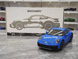 [Minichamps] 1:18 Porsche 2023 911 Dakar blauw modelauto Die-Cast