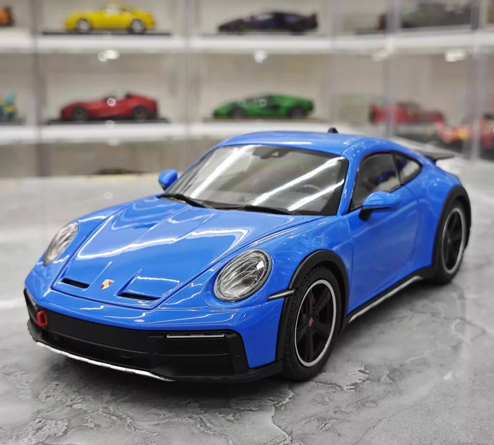 [Minichamps] 1:18 Porsche 2023 911 Dakar bleu voiture miniature Die-Cast