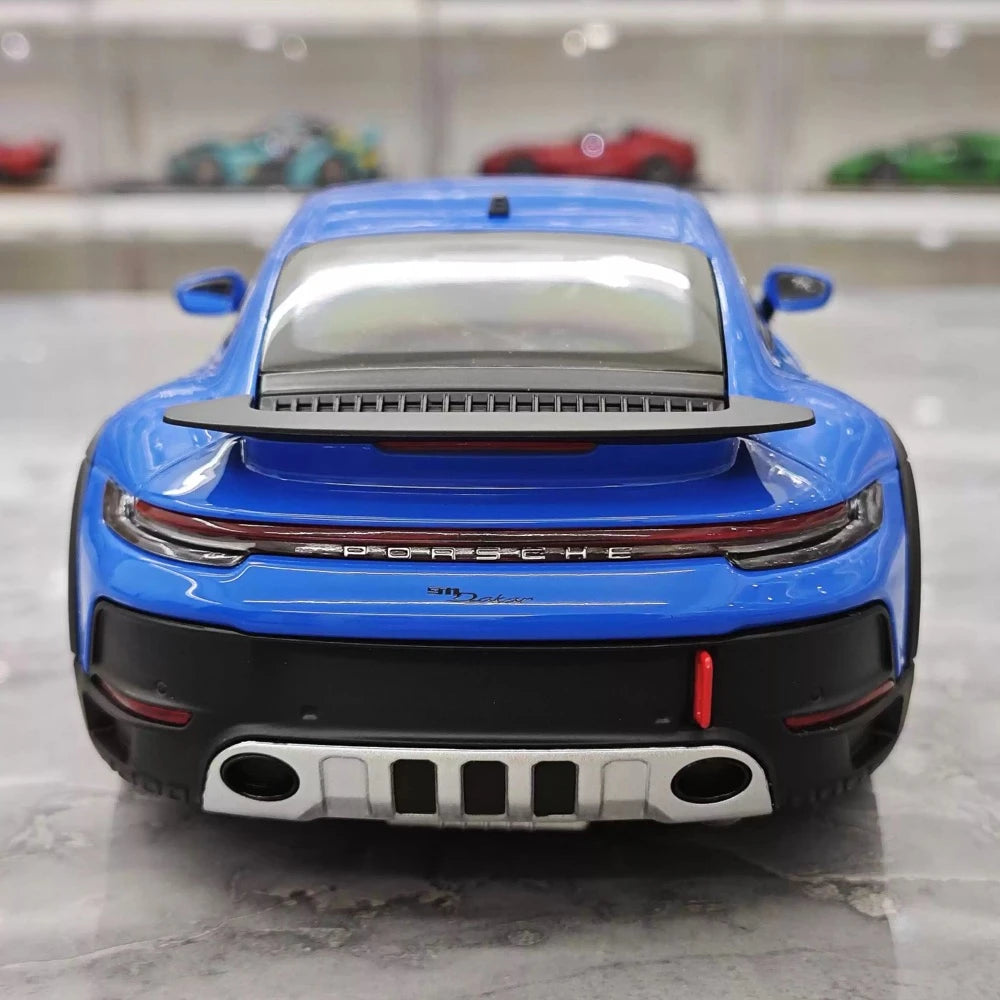 [Minichamps] 1:18 Porsche 2023 911 Dakar bleu voiture miniature Die-Cast