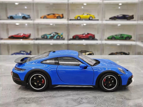 [Minichamps] 1:18 Porsche 2023 911 Dakar Blue Model Car Die-Cast