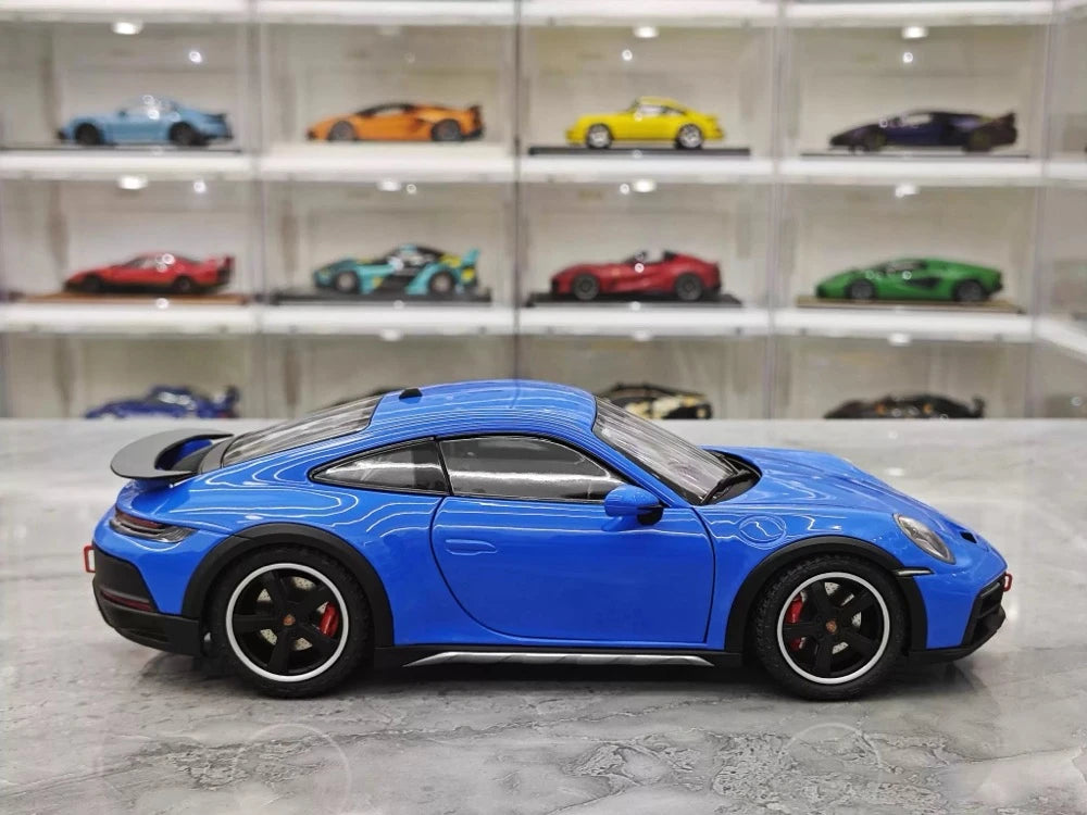 [Minichamps] 1:18 Porsche 2023 911 Dakar bleu voiture miniature Die-Cast