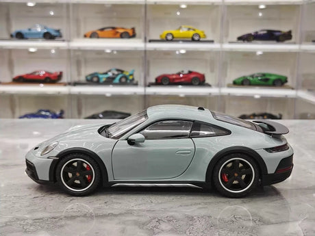 [Minichamps] 1:18 Porsche 2023 911 Dakar Gray Model Car Die-Cast