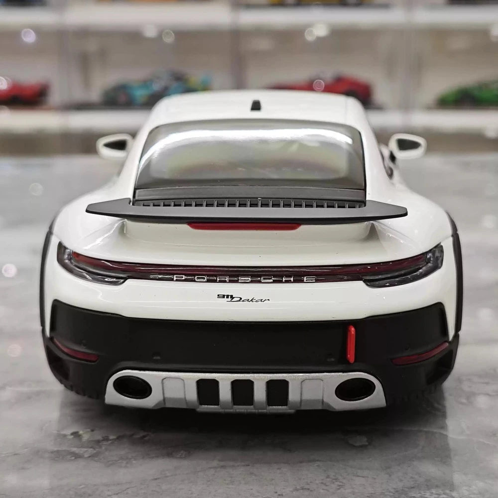 [Minichamps] 1:18 Porsche 2023 911 Dakar White Model Car Die-Cast