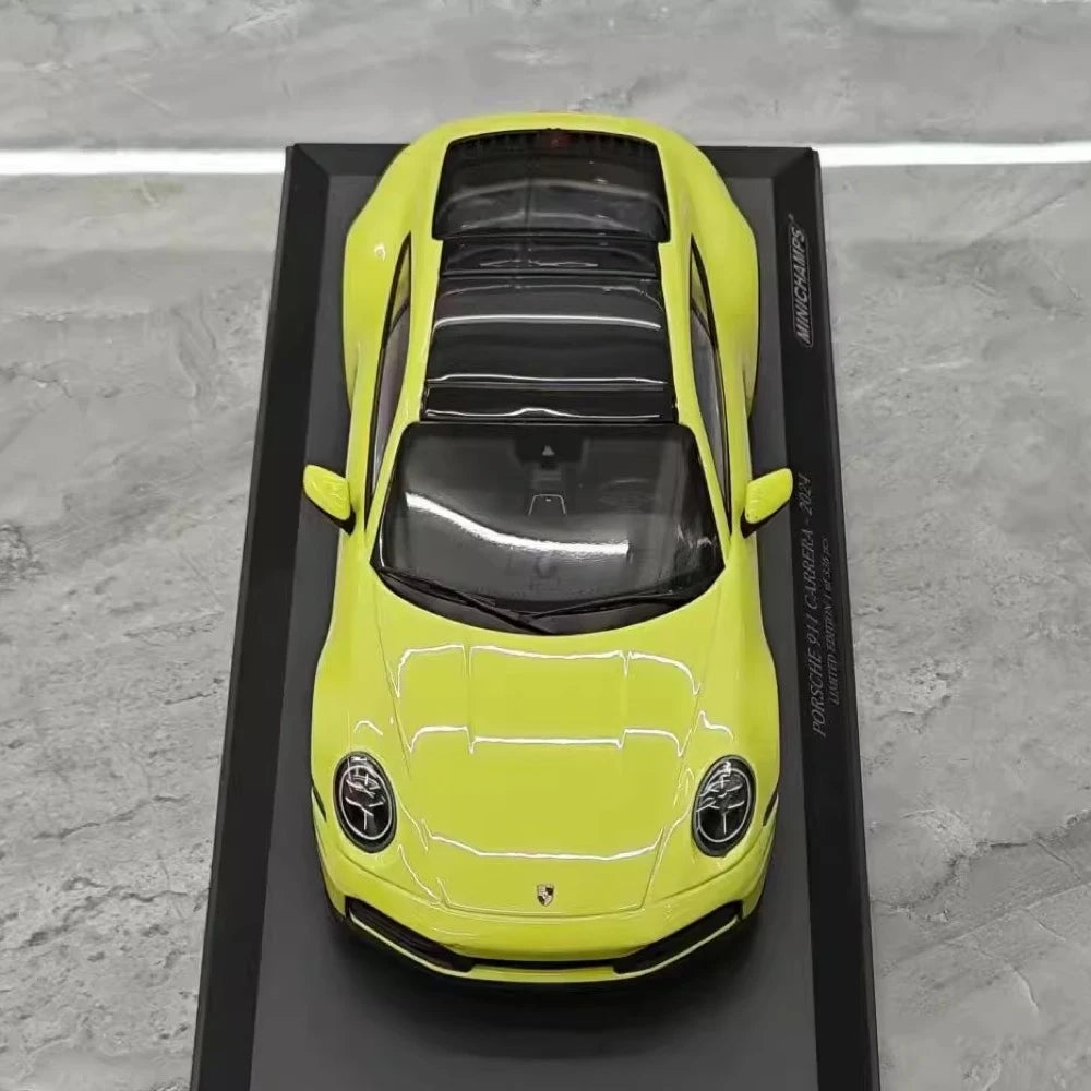 [Minichamps] 1:18 Porsche 2024 911 992.2 Carrera vert voiture miniature Resin
