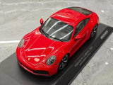 [Minichamps] 1:18 Porsche 2024 911 992.2 Carrera レッド モデルカー レジン