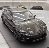 [Minichamps] 1:18 Porsche 2024 Taycan Turbo GT Black Model Car Resin