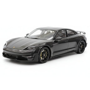 [Minichamps] 1:18 Porsche 2024 Taycan Turbo GT Black Model Car Resin