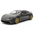 [Minichamps] 1:18 Porsche 2024 Taycan Turbo GT grå modellbil harts