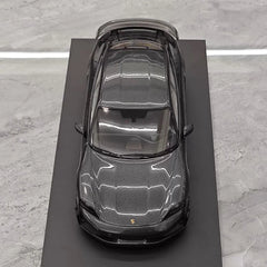 [Minichamps] 1:18 Porsche 2024 Taycan Turbo GT gris voiture miniature Resin