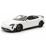 [Minichamps] 1:18 Porsche 2024 Taycan Turbo GT White Model Car Resin