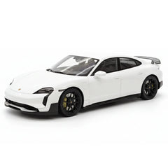 [Minichamps] 1:18 Porsche 2024 Taycan Turbo GT White Model Car Resin