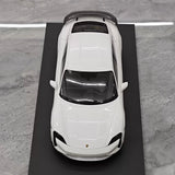 [Minichamps] 1:18 Porsche 2024 Taycan Turbo GT White Model Car Resin