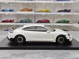 [Minichamps] 1:18 Porsche 2024 Taycan Turbo GT White Model Car Resin