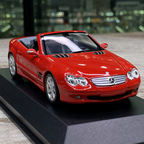 Minichamps Mercedes-Benz 2001 SL-Class R230 Red 1:43 – Collectible Diecast Model Die-Cast