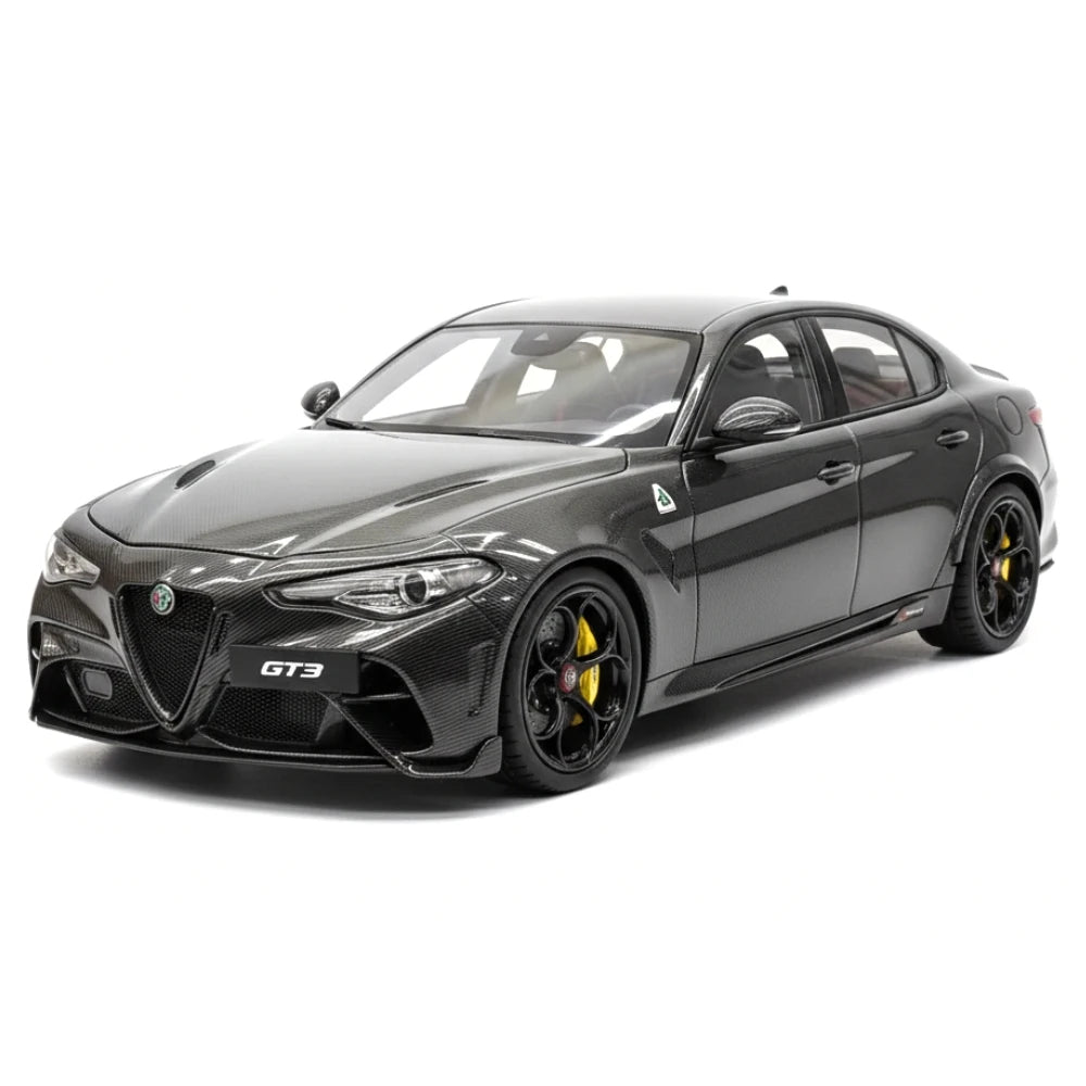 [MotorHelix] 1:18 Alfa Romeo 2021 Giulia GTAm nero modellino di auto Die-Cast