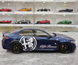 [MotorHelix] 1:18 Alfa Romeo 2021 Giulia GTAm blå modellbil Die-Cast